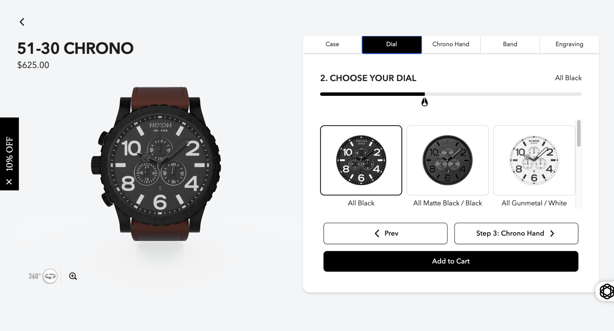 Nixon Custom Build Experience
